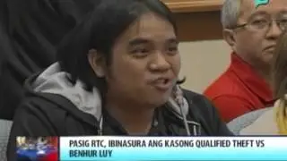 News@6: Pasig RTC, ibinasura ang kasong qualified theft vs. Benhur Luy || July 10, 2014