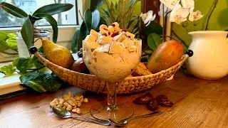 Фруктовый салат из годжи, макадамии, манго, ананаса, фиников и кешью с йогуртом ~ Take 3