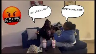 ACTING MAD  THAT MY EX IS PREGNANT!! *PRANK ON GF*