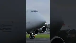 Big wave from the pilot of Cargolux Boeing 747-467F LX-GCL as she taxis to the runway at PIK #shorts