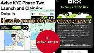 AVIVE UPDATE ✍️ How to complete KYC phase 2 step by step ✅✅✅