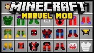 Minecraft MARVEL SUPERHERO MOD (Mod Showcase)