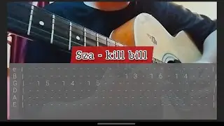 Sza - kill bill guitar with tab