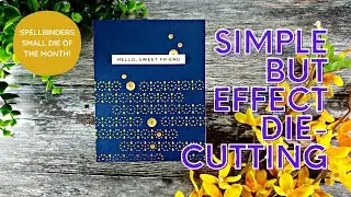 No you don't need thread! | Cardmaking tutorial | Spellbinders small die of the month February 2022