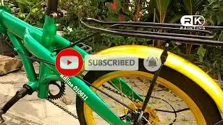 Repaint full frame sepeda lipat exsotic dengan biaya 400 ribu