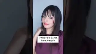 I Tried FAKE Bangs form Amazon | #shorts #fakebangs