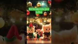 Kaittens holiday wishes #christmas #cat #cute