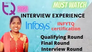 Infosys Interview for fresher 2021 | Infosys InfyTq Interview experience | Infytq 2022 certification