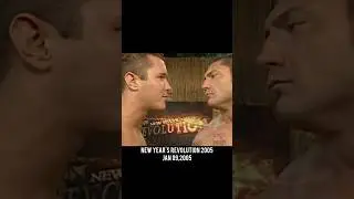 Randy Orton & Batista Backstage Segment: New Years Revolution 2005 #wwe #randyorton #batista