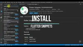Flutter Snippets VS Code extension to reduce repetitive task | By IFlutter Dev
