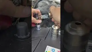 Battery terminal cleaning tool asmr