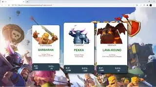 Creating  Clash of Clans Cards With Hover effect | using HTML and CSS