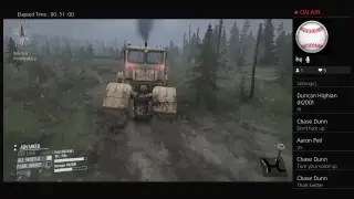 Spintires mudrunner with crash