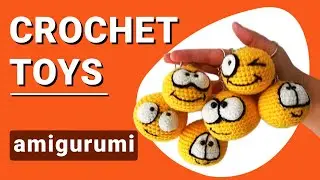 Вяжите крючком идеальный подарок. Брелок-амигуруми в виде улыбки. Урок для начинающих.