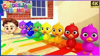 Colorful Duck 🦆🌈 | Learn Colors Song for Kids | Fun Nursery Rhymes