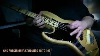 GHS Black Nylon Wound vs GHS Precision Flatwound strings shoot-out