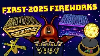 First limited 2025 new years fireworks in (Fireworks playground) Roblox.