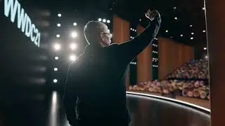WWDC 2021 &mdash; June 7   Apple  Crowd Cheering Tim Cook Entering on Stage.