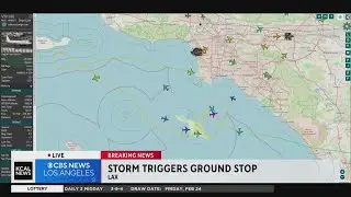Storm triggers ground stop at LAX