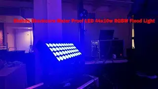 Shehds ShockCore Waterproof LED 44x10W RGBW Flood Light-Frost Lens Open Box Reveal