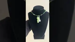 Sold! I&rsquo;m going to miss him. 🥲 #handmade #jewelry #smiski #beadbucketnecklace #beadednecklace