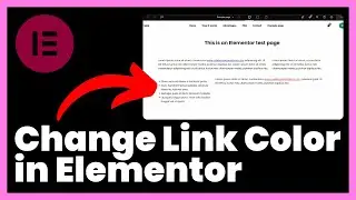 How to Change Link Color in Elementor
