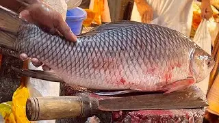 Amazing Cutting Skills | Big Rohu Fish Cutting Skills