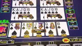 Once in a Lifetime JACKPOT, DEALT ROYAL on Double Super Times Pay = MAX MULTIPLIER = $40k