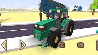 My trailer went crazy, I cannot transport crude oil barrels - Blocky Farming and Racing Simulator 4K