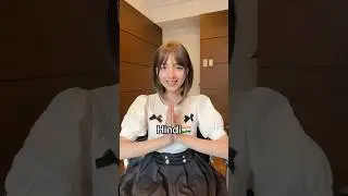 Indian girl speaking 6 languages!?🤯 #indian #korean #hindi #bengali  #japanese #english #shorts