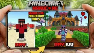 I Survived 100 Days in a MUSHROOM ISLAND Only world in Minecraft ...