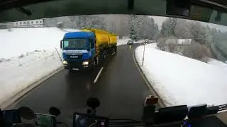 From Germany to Czech Republic - Strazny. January 2022.