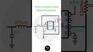 Make a Sine Wave Generator Using an 555 Timer IC | #shorts