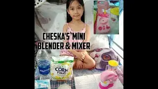 My Daughter's First Vlog - Mini Blender and Mixer Toys