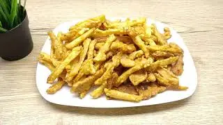 Рецепт хрустящей яичной картошки фри | Картофель фри Easy Egg | Поджаренный