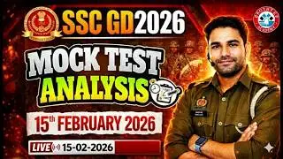 RWA SSC GD 15 FEBURARY 2026WEEKLY MOCK TEST ANALYSIS FULL SOLUTION BY RIJWAN SIR SELECTED