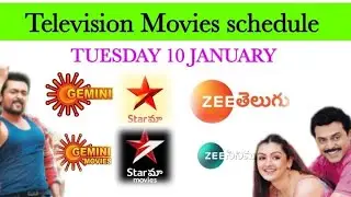 10-1-2023 TUESDAY TELIVISION MOVIES Schedule...||exclusing telugu STARZz