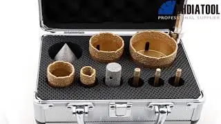 A85315M14K5T Vacuum Brazed Diamond Core Drill Bit Finger Milling Bit Beveling Chamfer Bit Set