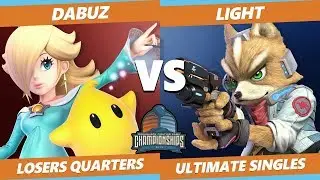 DHATL 2019 SSBU Singles - Liquid | Dabuz (Rosalina) Vs. Rogue | Light (Fox) Ultimate Tournament LQ