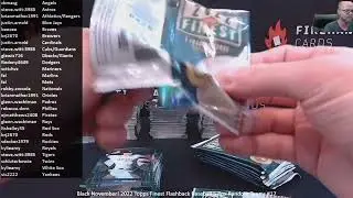 Black November! 2022 Topps Finest Flashback Baseball 5 Box Random Teams #17