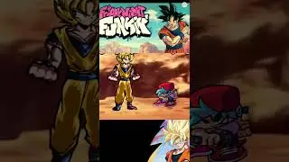 Whoa BF is so strong !! FNF Saiyan Courage vs Goku | FNF Mod#shorts #youtubeshortsfeatures #fnfmods