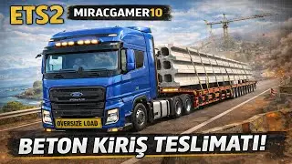 Bu Beton Kirişi Taşımak Cesaret İster! 😱 | Ford F-MAX