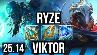 RYZE vs VIKTOR (MID) | KR Diamond | 25.14
