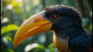 Exotic Toucan with Giant Yellow Beak 🐦 Tropical Birds 4K Ultra HD | Relax & Enjoy Nature