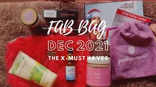 Fab Bag December 2021 Unboxing | 7 products | The X-Must haves | Christmas Bag | Subscription Box