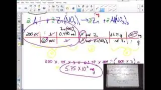 Plainfield Chemistry - Unit 9, lecture #3, Stoichiometry:  Molarity