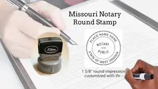 What are the Missouri notary stamp and seal choices