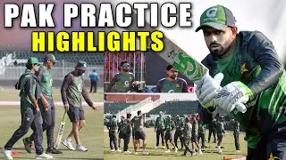 Pakistani Cricketers in Action | T20 Team Training at Pindi Stadium