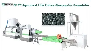 Bulgaria 500kg/h Plastic Squeezed Film Flakes Compactor Pelletizing Machine