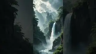 AMAZING WATERFALL, NO SOUND, NO WATERMARK